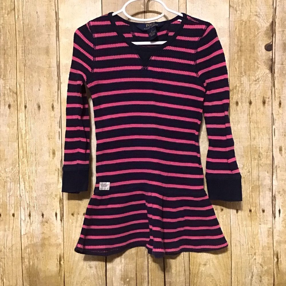 Polo Ralph‎ Lauren Drop Waist Striped Dress 4